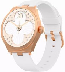 Smartwatch Gravity Smartwatch Różowe Złoto Biały GT25-4. Białe zegarki smartwatch Gravity, bez wzorów. Za 158.82 zł.