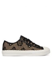 Guess Trampki FLJCR2 FAP12 Czarny. Czarne trampki i tenisówki damskie Guess, z aplikacjami, z materiału, bez zapięcia. Za 419.99 zł.