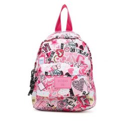 Plecak Guess. Czerwone plecaki damskie Guess, z aplikacjami. Za 149.99 zł.