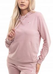 Bluza damska Fila Lierna. Czerwone bluzy damskie Fila, xl, bez wzorów, z bawełny, klasyczne, bez ramiączek, z kapturem. Za 195.99 zł.