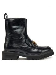 TWINSET Botki 252TGT082 Czarny. Czarne botki damskie Twinset, bez wzorów, ze skóry, bez obcasa, na płaskiej podeszwie, bez zapięcia. Za 1,099.00 zł.