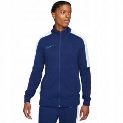 Męska Kurtka Dresowa Academy DriFIT. Niebieskie kurtki męskie Nike, m, bez wzorów, z dresówki, casualowe, bez kaptura. Za 212.99 zł.