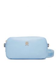 Tommy Hilfiger Torebka Th Essential Camera Bag AW0AW18370 Błękitny. Niebieskie listonoszki damskie Tommy Hilfiger, bez wzorów, ze skóry, bez dodatków. Za 409.99 zł.
