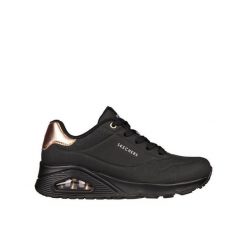 Buty Skechers Damskie Czarne Sneakers Golden Air. Czarne obuwie sportowe damskie Skechers, bez wzorów, z syntetyku, bez zapięcia, trekkingowe, Skechers Sport. Za 293.45 zł.