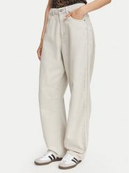 Adidas Jeansy KQ6475 Szary jasny Barrel Fit. Szare jeansy damskie Adidas, bez wzorów, z bawełny. Za 369.99 zł.