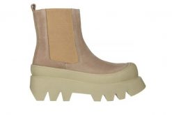 Botki Bayla-200 124 4173 A-102 200009, Beżowy, Skóra naturalna - 37. Brązowe botki damskie Bayla, bez wzorów, ze skóry, klasyczne, za kostkę, bez obcasa, na platformie, bez zapięcia. W wyprzedaży za 299.00 zł.