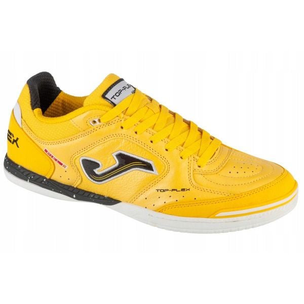 Męskie Skórzane Halowe Buty Piłkarskie Top Flex. Żółte buty zimowe męskie Joma, bez wzorów, bez obcasa, bez zapięcia. Za 364.99 zł.