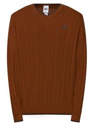 Adidas Sweter KR6506 Pomarańczowy Loose Fit. Brązowe swetry męskie Adidas, m, bez wzorów, bez kołnierzyka, bez ramiączek. Za 399.99 zł.