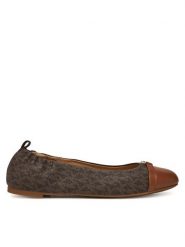 MICHAEL Michael Kors Baleriny Mandy 40S5MAFP1B Brązowy. Brązowe balerinki damskie MICHAEL Michael Kors, bez wzorów, z materiału, bez obcasa, bez zapięcia. Za 319.99 zł.
