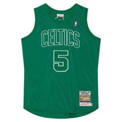 Koszulka Boston Celtics Authentic Christmas Day Kevin Garnett 2012/13. Zielone bluzki damskie Mitchell & Ness, bez wzorów, sportowe, bez kołnierzyka, bez ramiączek. Za 1,298.00 zł.