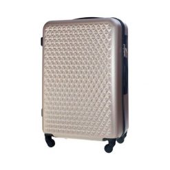 Mała walizka kabinowa 55x35x22cm ABS STL870 rose gold - Rose Gold \ S. Czerwone walizki damskie Solier, bez wzorów, z gumy, małe. Za 119.00 zł.
