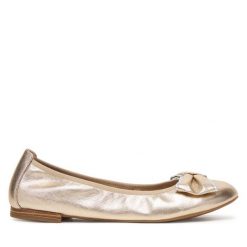 Baleriny Caprice. Żółte balerinki damskie Caprice, bez wzorów, bez obcasa, bez zapięcia. Za 319.99 zł.