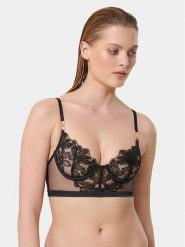 Bluebella Biustonosz z fiszbiną Olympia 42265 Czarny. Czarne biustonosze BlueBella, bez wzorów, z syntetyku. Za 219.99 zł.