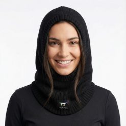 Balaclava Komin jeździecki GALOP WEAR 100% wełna merino. Czarne szaliki męskie GALOP WEAR, bez wzorów, z materiału. Za 269.00 zł.