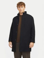 Jack & Jones Płaszcz wełniany Wilson 12259449 Czarny Regular Fit. Czarne płaszcze męskie Jack & Jones, na zimę, l, bez wzorów, z syntetyku, bez kołnierzyka, bez kaptura. Za 519.99 zł.