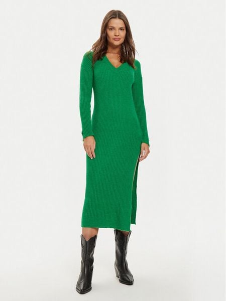 Liu Jo Sukienka dzianinowa WF4532 MA57P Zielony Regular Fit. Zielone sukienki damskie Liu Jo, xs, bez wzorów, z dzianiny, bez kołnierzyka, bez ramiączek. Za 539.99 zł.