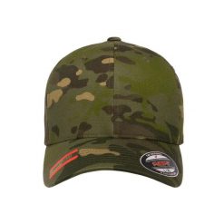 Czapka Z Daszkiem Multicam. Brązowe czapki damskie FLEXFIT, bez wzorów. Za 87.99 zł.