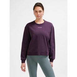 Bluza damska Hummel MT Dhyani. Czerwone bluzy damskie Hummel, bez wzorów, sportowe, bez ramiączek, bez kaptura. Za 189.00 zł.