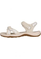 Sandały damskie Whistler Kali. Białe sandały damskie Whistler, bez wzorów, z materiału, bez obcasa, bez zapięcia. Za 231.50 zł.