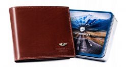 Portfel skórzany Peterson [DH] PTN 22305-VT brązowy. Brązowe portfele męskie Peterson, bez wzorów, ze skóry. Za 104.00 zł.