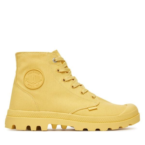 Trapery Palladium. Żółte trapery damskie Palladium, bez zapięcia. Za 229.99 zł.