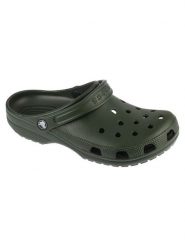 Crocs Klapki Classic Clog Zielony. Zielone klapki męskie Crocs, bez wzorów, bez zapięcia. Za 203.99 zł.