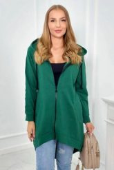 Bluza z suwakiem z tyłu zielona. Zielone bluzy damskie KESI, l, bez wzorów, z bawełny, bez ramiączek, z kapturem. Za 198.65 zł.
