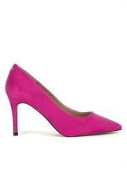 DeeZee Szpilki WYL3660-7 Różowy. Czerwone szpilki damskie DeeZee, bez wzorów, z materiału, bez obcasa, na szpilce, bez zapięcia. Za 119.99 zł.