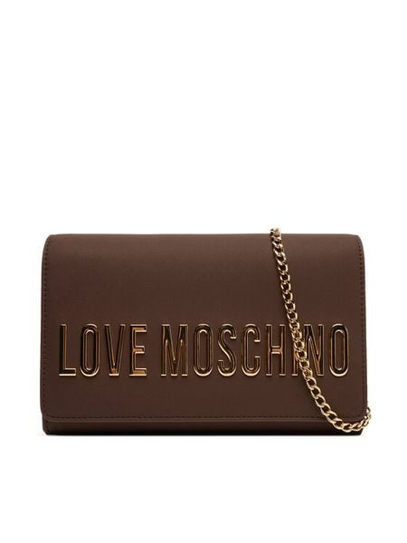 LOVE MOSCHINO Torebka JC4103PP1NKD0301 Brązowy. Brązowe torebki do ręki damskie Love Moschino, bez wzorów, ze skóry, bez dodatków. Za 519.99 zł.