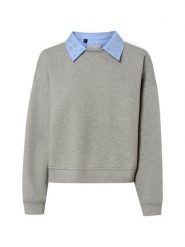 Liu Jo Collection Bluza Kobiety szary, L. Szare bluzy damskie Liu Jo Collection, l, bez wzorów, z bawełny, glamour, bez ramiączek, bez kaptura. Za 429.95 zł.