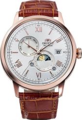 Zegarek Orient Zegarek męski Orient RA-AK0801S10B brązowy. Brązowe zegarki męskie Orient, bez wzorów. Za 1,611.00 zł.