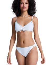 Dół bikini dla Kobiety ROXY ISLAND Biały. Białe stroje kąpielowe damskie Roxy, l, bez wzorów, z elastanu. Za 149.99 zł.