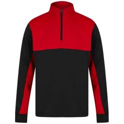 Męska Bluza Dresowa Z Zamkiem Błyskawicznym W Bloku Kolorystycznym. Czarne bluzy męskie FINDEN & HALES, m, bez wzorów, z dresówki, bez ramiączek, bez kaptura. Za 162.99 zł.