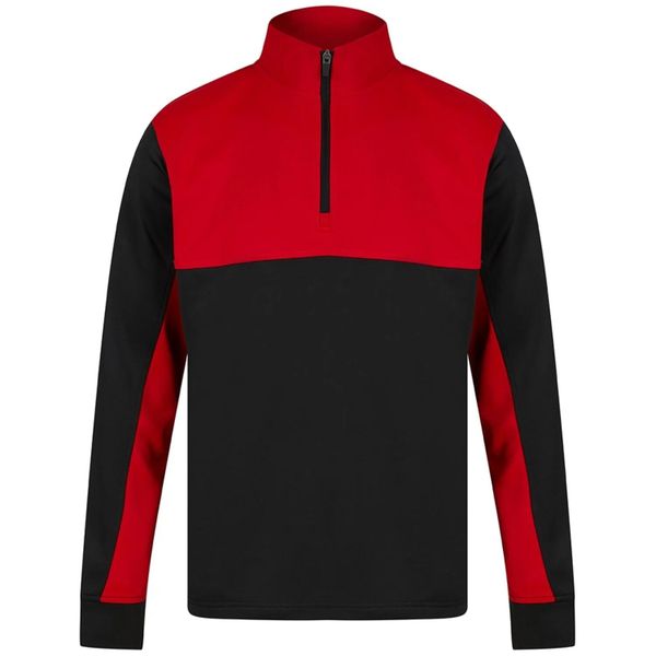 Męska Bluza Dresowa Z Zamkiem Błyskawicznym W Bloku Kolorystycznym. Czarne bluzy męskie FINDEN & HALES, m, bez wzorów, z dresówki, bez ramiączek, bez kaptura. Za 171.99 zł.