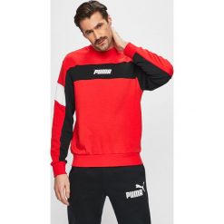Puma - Bluza. Czarne bluzy męskie Puma, l, bez wzorów, z bawełny, bez kaptura. W wyprzedaży za 149.90 zł.