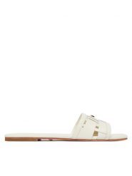 Marciano Guess Klapki G6GZ16 L0097 Kremowy. Białe klapki damskie Marciano Guess, z aplikacjami, ze skóry, bez obcasa, bez zapięcia. Za 889.99 zł.