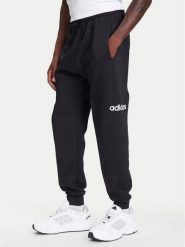 Adidas Spodnie dresowe Essentials Linear Fleece JN1786 Czarny Regular Fit. Czarne spodnie sportowe męskie Adidas, l, bez wzorów, z bawełny. Za 179.99 zł.