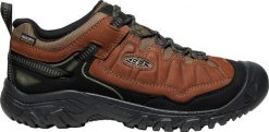 Buty trekkingowe męskie Keen Targhee Iv Wp. Brązowe trekkingi męskie Keen, z materiału, bez zapięcia. Za 819.99 zł.