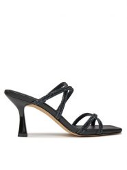 MICHAEL Michael Kors Klapki Corrine Sandal 40R4CNMS1S Czarny. Czarne klapki damskie MICHAEL Michael Kors, bez wzorów, z materiału, bez obcasa, bez zapięcia. Za 539.99 zł.