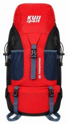 Plecak Mountains 50 L na wędrówki. Czerwone plecaki męskie KUBISPORT, bez wzorów, z materiału. Za 167.00 zł.