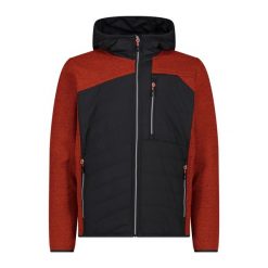 Hybrydowa kurtka z kapturem CMP. Niebieskie kurtki męskie CMP, l, bez wzorów, z materiału, z kapturem, outdoorowe. Za 342.50 zł.