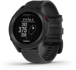 Zegarek sportowy Garmin Approach S12 Czarny (010-02472-10). Czarne zegarki sportowe Garmin, bez wzorów. Za 814.86 zł.