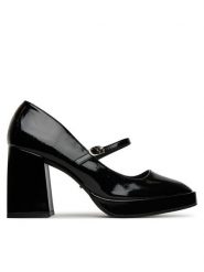 DeeZee Półbuty LWKK1018-1A Czarny. Czarne półbuty damskie DeeZee, bez wzorów, z materiału, bez obcasa, na obcasie, bez zapięcia. Za 149.99 zł.