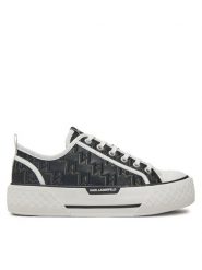 KARL LAGERFELD Trampki Kampus Max III KL60615 Czarny. Czarne trampki i tenisówki damskie KARL LAGERFELD, bez wzorów, z materiału, bez zapięcia. Za 399.99 zł.