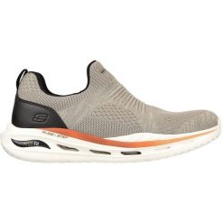Buty sportowe męskie Skechers Arch Fit Orvan denis. Brązowe buty sportowe męskie Skechers, bez wzorów, bez zapięcia. Za 390.00 zł.