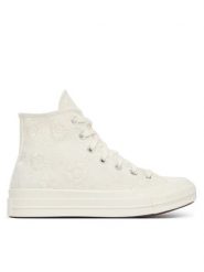 Converse Trampki Chuck 70 A17629C Écru. Białe trampki i tenisówki damskie Converse, bez wzorów, z materiału, bez zapięcia. Za 469.99 zł.