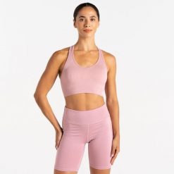 Biustonosz sportowy damski React. Fioletowe bielizna sportowa damska Dare 2B, xl, bez wzorów. W wyprzedaży za 96.75 zł.