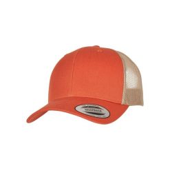 Czapka retro Flexfit Trucker 2-Tone. Brązowe czapki damskie FLEXFIT, bez wzorów, z poliesteru, retro. Za 53.90 zł.