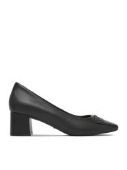 MEXX Czółenka EO-R26SS15331-01 Czarny. Czarne czółenka damskie Mexx, bez wzorów, ze skóry, bez obcasa, bez zapięcia. Za 369.99 zł.