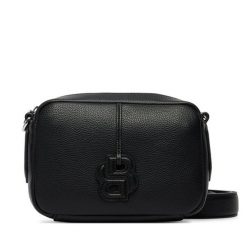 Torebka HUGO. Czarne listonoszki damskie Hugo, bez wzorów, bez dodatków. Za 699.99 zł.